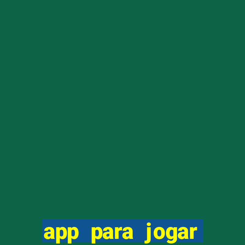 app para jogar jogo do bicho